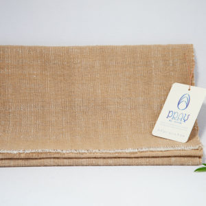 pray to nam ラオス自然栽培綿フリンジなしストール茶綿